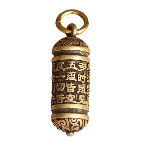 Carefully Designed Maxbell Brass Buddha Sutra Pendant Statue for Keychains Jewelry Beads Jewelry Making Style B Trusted