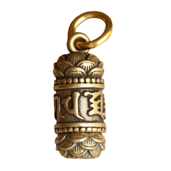 Modern Maxbell Brass Buddha Sutra Pendant Statue for Keychains Jewelry Beads Jewelry Making Style A Durable