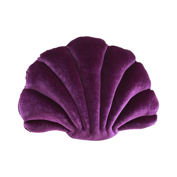 Unique Maxbell Seashell Decorative Pillow shell Pillow Throw Pillow Birthday Gift Cute Dark Purple Premium