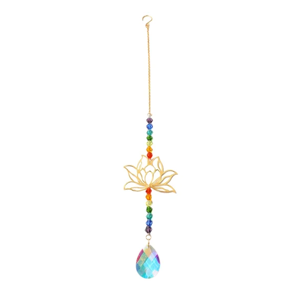 Fine Maxbell Handmade sun catcheringing Pendant Ornament Prisms Pendant Hanging Wind Chime Style coloful Organic