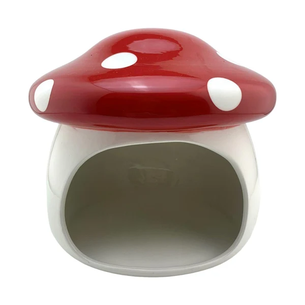 Dependable Maxbell Hideaway House Indoor Outdoor Mushroom Style Ceramic Hamster Habitat Hideout Verified