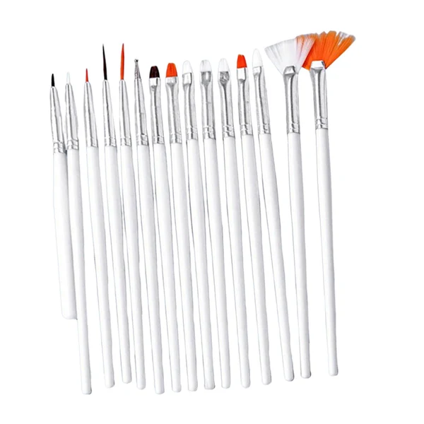 Responsible Maxbell 15x Painting Brushes Nail Drawing Pen for Making Dots Polish Art Decorations White Premium