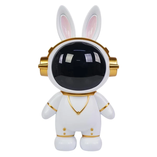 Luxury Maxbell Creative Piggy Bank Astronaut Toys Creative Money Saving Box for Space Theme Spaceman White Traditional