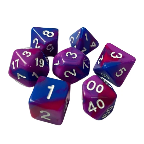 Flexible Maxbell 7x RPG Dice Set Polyhedron Game Dice for Party Supplies Family Gathering Bar Style D Genuine
