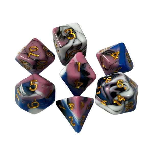 Safe Maxbell 7x RPG Dice Set Polyhedron Game Dice for Party Supplies Family Gathering Bar Style I Luxury