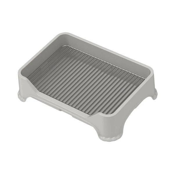 First-Class Maxbell Dog Toilet Cleaning Tool for Cat Indoor Potty Tray Puppy Training Potty Tray Gray Organic