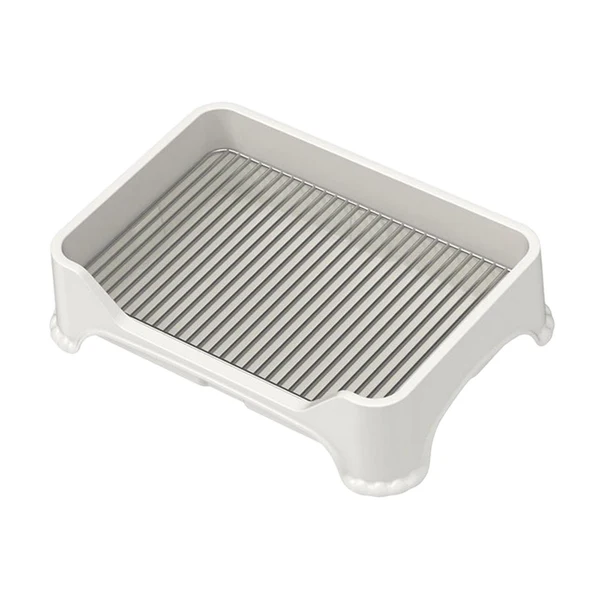 Next-Generation Maxbell Dog Toilet Cleaning Tool for Cat Indoor Potty Tray Puppy Training Potty Tray White Casual