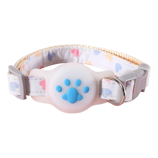 Premium Material Maxbell Cat Collar Dog Locator Tracker Protective Holder Dog Tracker Protective Case Blue Luminous Stylish