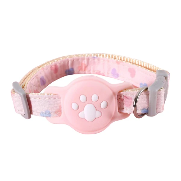 Convenient Maxbell Cat Collar Dog Locator Tracker Protective Holder Dog Tracker Protective Case Pink Flexible