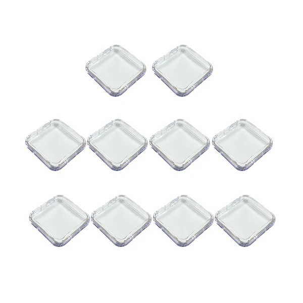 Comfortable Maxbell 10 Pieces Press on Nail Storage Box Nail Packing Box for Home Use Nail Salon Clear Reusable
