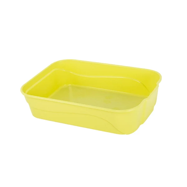 Relaxed Maxbell Cat Litter Box Open Kitty Litter Pan for Indoor Cats Kitty Rabbit Small Pet Green Comfortable