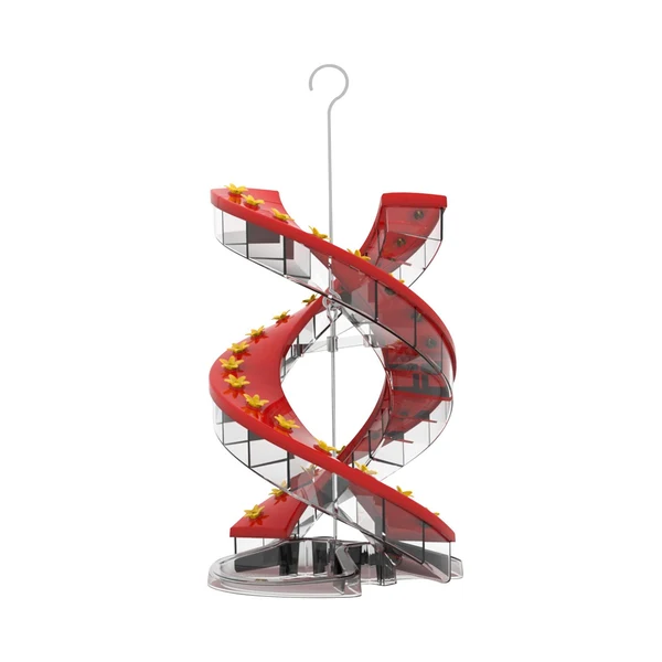 Excellent Maxbell Ladder Bird Feeders Clear Reusable Leakproof Hummingbird Feeder for Outdoors Double Side Breathable
