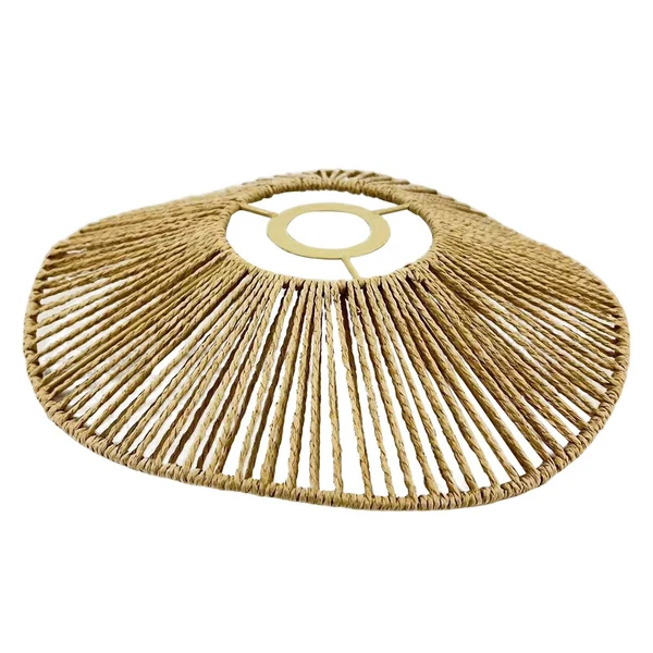 Secure Maxbell Handwoven Rope Lampshade Pendant Light Shade for Kitchen Island Home Hallway yellow Selected