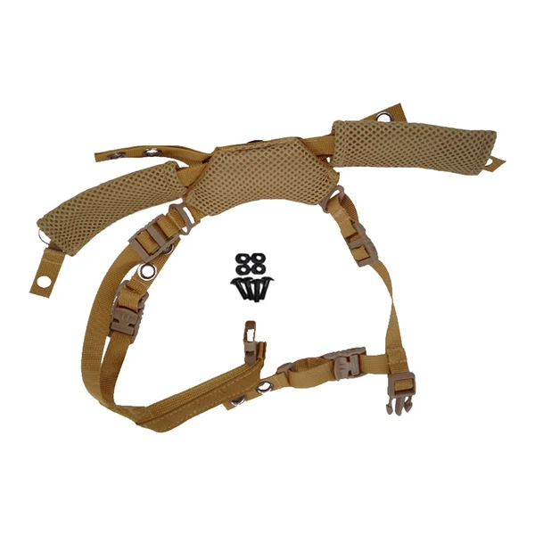 Solid Maxbell Helmet Chin Strap Adjustable Head Size Hanging Strap Outdoor Climbing Yellow Unique