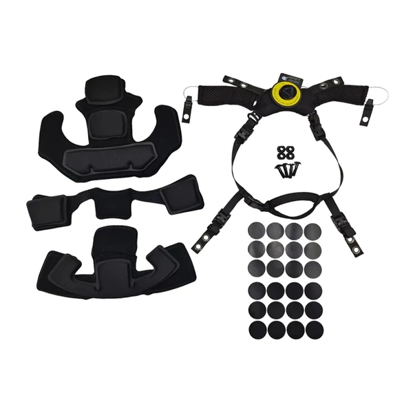 Comfortable Maxbell Hanging Helmet Lining Set Breathable Suspension System Sport Camping Hiking Black Optimized