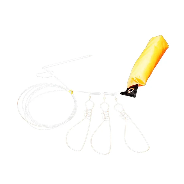 Trusted Maxbell Fishing Stringer Clip Portable Heavy Duty Snap Lock with Float Fish Stringer 3 Snaps Minimalist