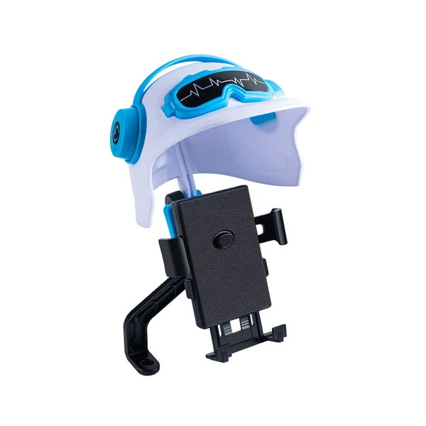 User-Friendly Maxbell Bike Phone Mount Holder with Sun Visor Universal Phone Clip for Bicycle White Rear Mirror High-End