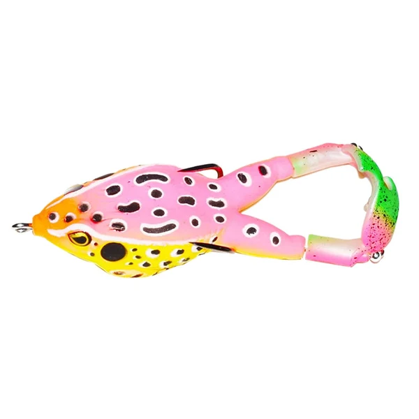 Clean Maxbell Frog Soft Silicone Baits for Freshwater Shad Fishing Lures style E Detailed