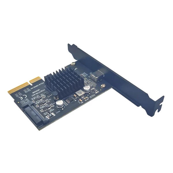 High-End Maxbell Pci-e 4x to USB3.2 Gen2 Front Type C Expansion Card Stable Performance Black Official