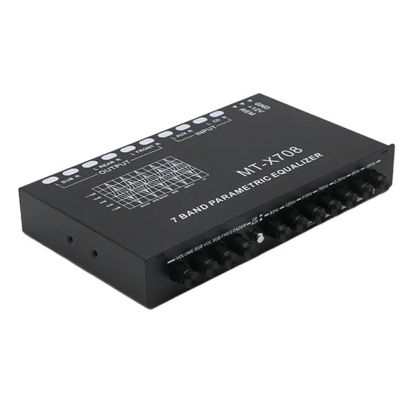 Lightweight Maxbell 7 Band Parametric Car Audio Equalizer Adjustable 12V Parametric Equalizer EQ Trusted