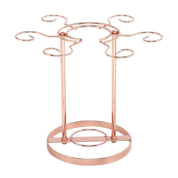 Carefully Designed Maxbell Wine Glass Stand Countertop Glass Stemware Rack for Tabletop Kitchen Barware Rose Aureate Responsible