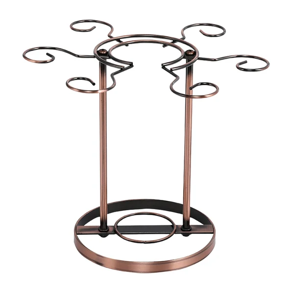 Eco-Friendly Maxbell Wine Glass Stand Countertop Glass Stemware Rack for Tabletop Kitchen Barware Bronze Selected