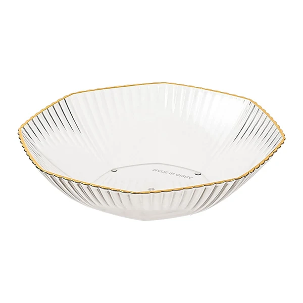 Recyclable Maxbell Resin Serving Dish Wedding and Party Plates for Home Table Centerpiece Decor Clear Expertly Made