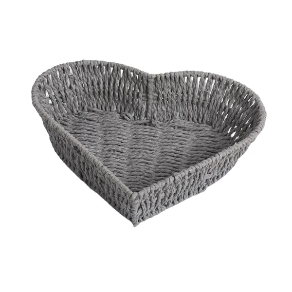 Relaxed Maxbell Paper Rope Storage Basket Delicate Storage Box for Shelves Desk Coffee Table Gray Dependable