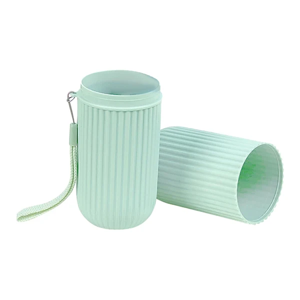Durable Maxbell Business Trips Wash Cup Holder Dustproof for School Outdoor Family Daily Use green Easy-to-Use