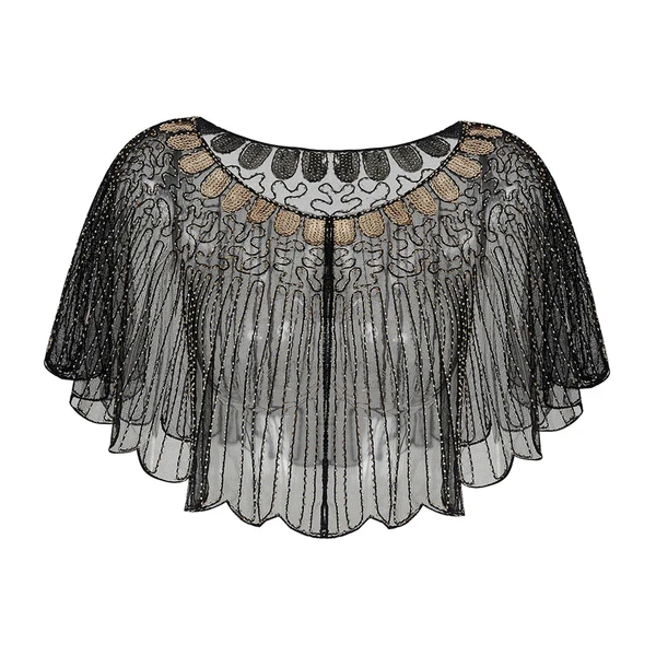 Trusted Maxbell Women Shawl Wrap Fashion Wedding Summer Formal Occasion Evening Evening Cape Black Aureate High-Grade