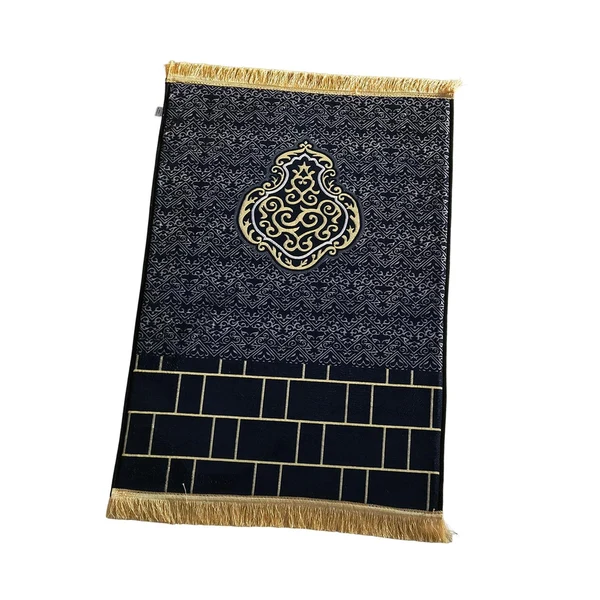 Durable Maxbell Muslim Prayer Rug Carpet Eid Praying Rug 80x120cm with Carry Bag Traditional Style B Green