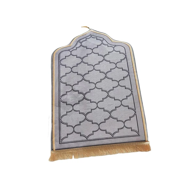 Innovative Maxbell Worship Mat Floor Carpet Thickened Floor Mat Prayer Mat for Wedding Travel Gray S Fine