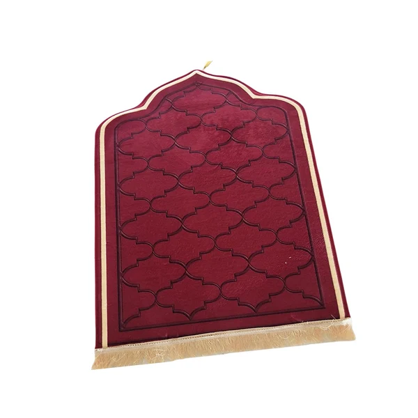Fashionable Maxbell Worship Mat Floor Carpet Thickened Floor Mat Prayer Mat for Wedding Travel Red Large Professional