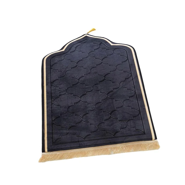 Advanced Maxbell Worship Mat Floor Carpet Thickened Floor Mat Prayer Mat for Wedding Travel Black Large Carefully Designed
