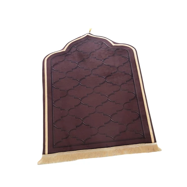 Crafted Maxbell Worship Mat Floor Carpet Thickened Floor Mat Prayer Mat for Wedding Travel Brown L Efficient