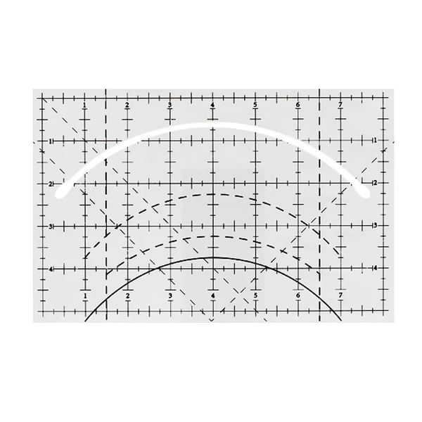 Verified Maxbell Square Quilting Template DIY Tool Patchwork Rulers for Household Machine 216x140x2mm Effective