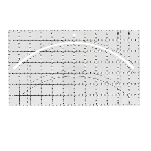Refined Maxbell Square Quilting Template DIY Tool Patchwork Rulers for Household Machine 305x177x2mm Enhanced