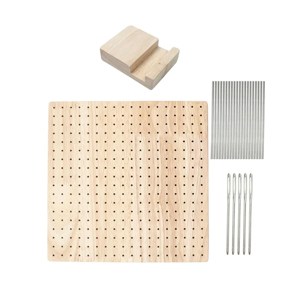 Responsible Maxbell Blocking Board Wooden with 20 Blocking Mats for Embroidering Weaving Practical
