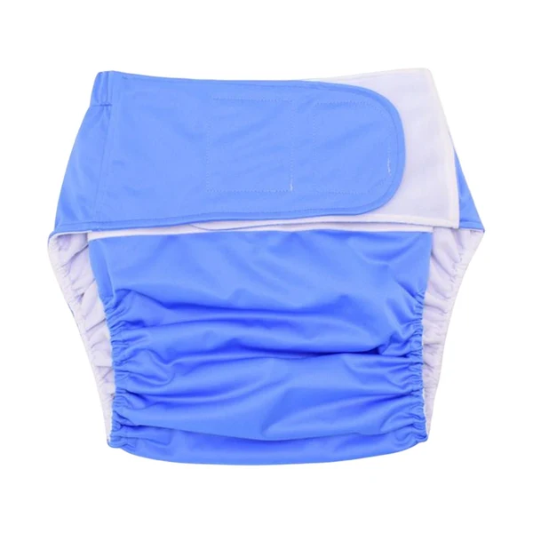 Verified Maxbell Washable Adult Cloth Diapers Waterproof Adult Diaper Cover Seniors Women Men Blue Crafted