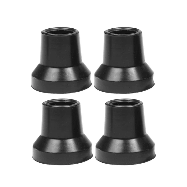 Practical Maxbell 4Pcs Crutch Tips Rubber Cane Tips for Hiking Sticks Seniors Walking Crutches Black 16mm Hole Proven