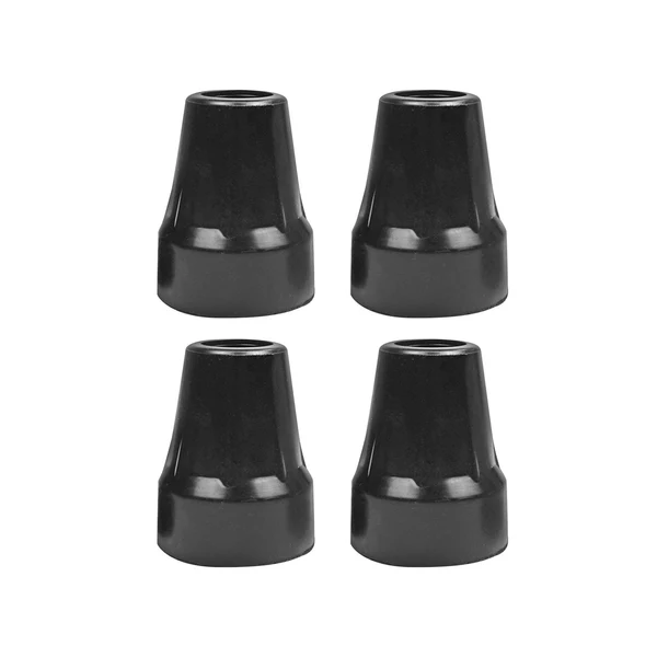 Exclusive Maxbell 4Pcs Crutch Tips Rubber Cane Tips for Hiking Sticks Seniors Walking Crutches Black 22mm Hole Refined