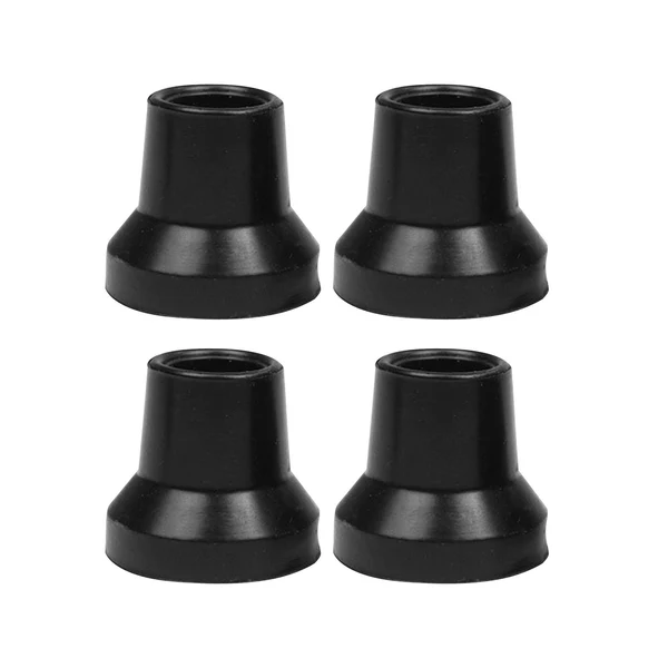 High-Performance Maxbell 4Pcs Crutch Tips Rubber Cane Tips for Hiking Sticks Seniors Walking Crutches Black 14mm Hole Trendy