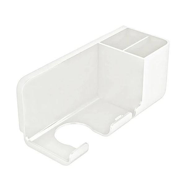 Reusable Maxbell Bathroom Hair Dryer Rack Space saving Practical Hotel Hair Dryer Holder Upgrage White Organic