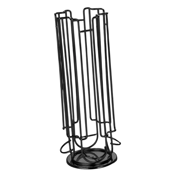 Professional Maxbell Capsules Storage Organiser Iron Space Saving Anti Scratch Rotating Wire Rack Black Contemporary