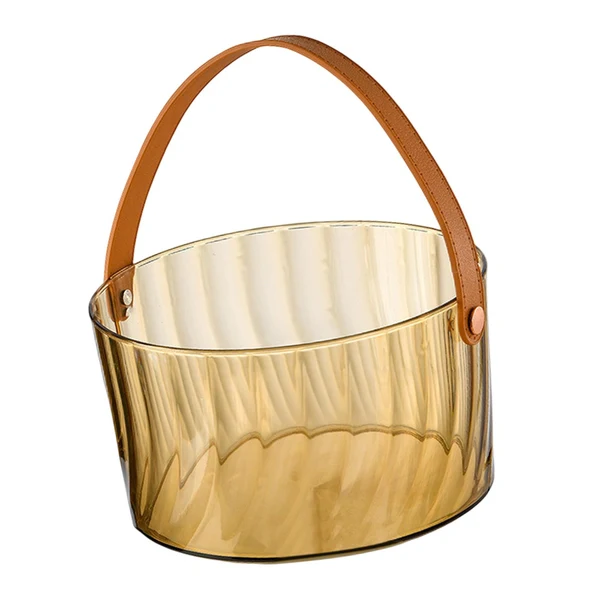 Fine Crafted Maxbell Ice Bucket Beverage Chilling Tub for Champagne Bottles Cocktail Parties Home Orange Soft