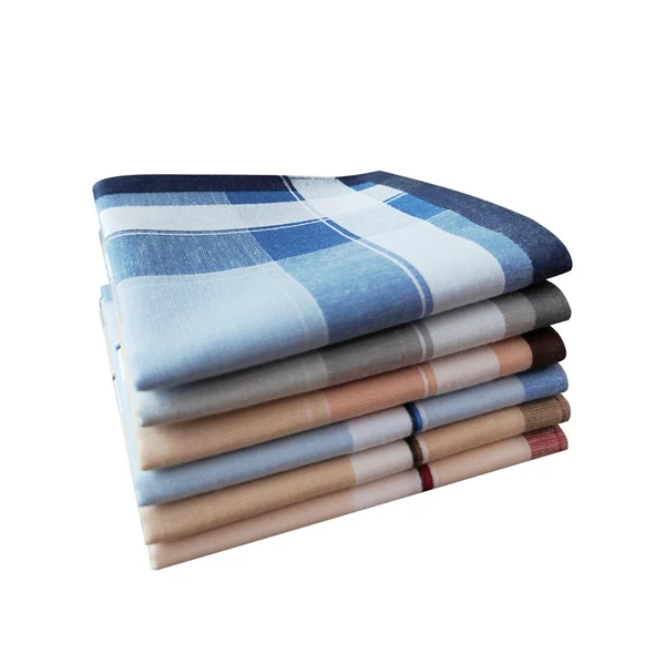 Maxbell 6x Pocket Square Hankies Cotton Men's Handkerchiefs for Casual Prom Weddings Enhanced