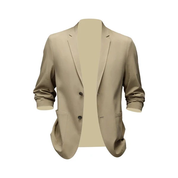 Fast Maxbell Suit Jacket Men Fashion Suit Blazer Men for Holidays Office Gift Khaki XL Prestigious