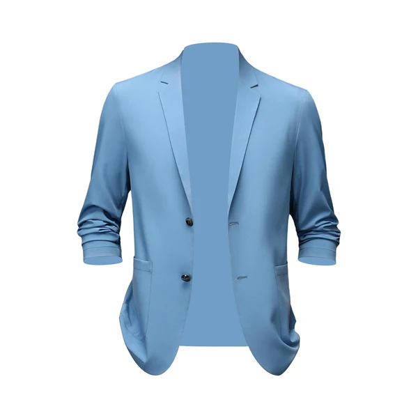 Fast Maxbell Suit Jacket Men Fashion Suit Blazer Men for Holidays Office Gift Blue 4XL Detailed