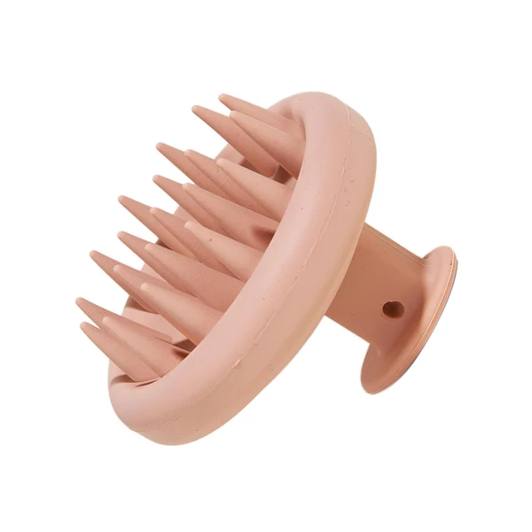Functional Maxbell Silicone Scalp Massager Shampoo Brush for Hair Washing Pet Grooming Cleaning Pink Enhanced