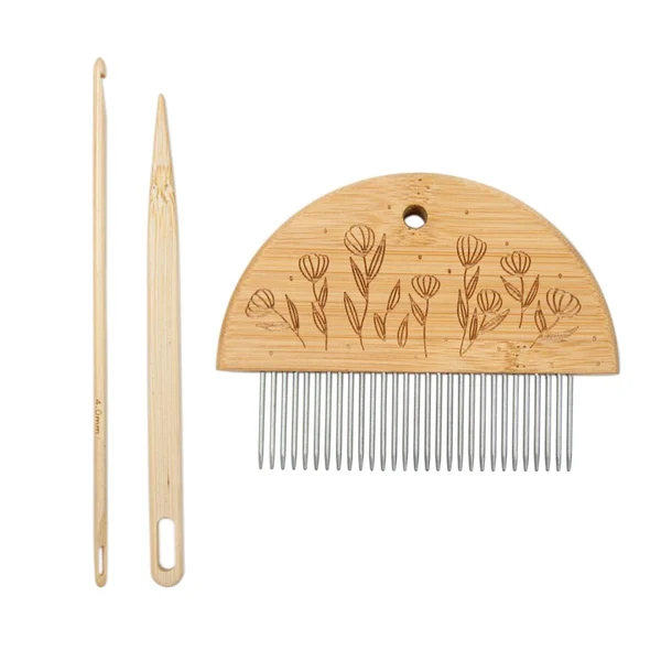 Powerful Maxbell Tapestry Weaving Comb Handcraft Needle DIY Tapestry for Tapestry Curtain Rug Style C Recyclable